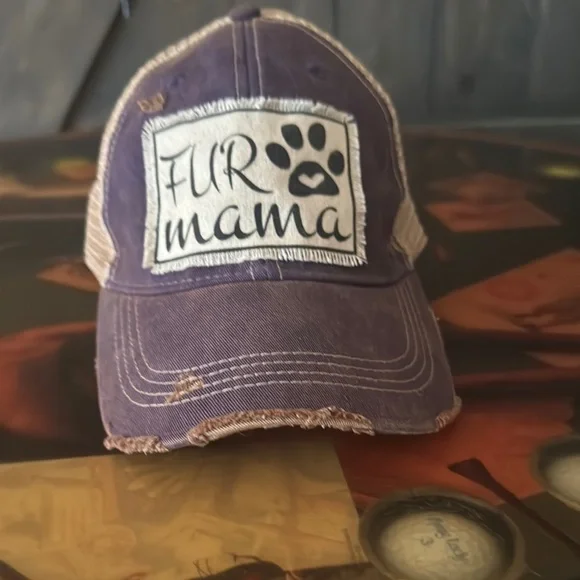 Purple and White Trucker Hat - Picture 2 of 6